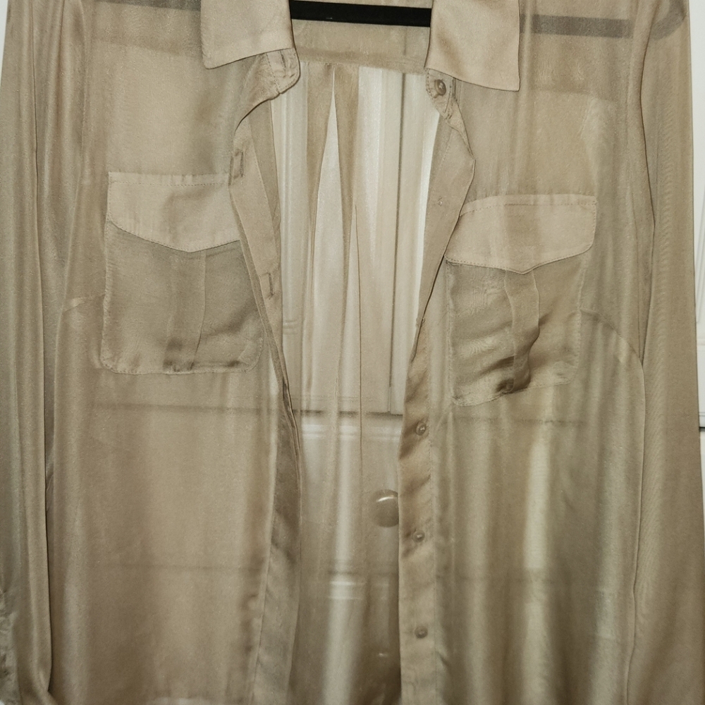 INC International Concepts Men's Sheer Beige Jacket